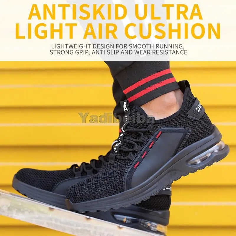 Unisex Steel Toe Work Shoes – Lightweight Breathable Safety Sneakers