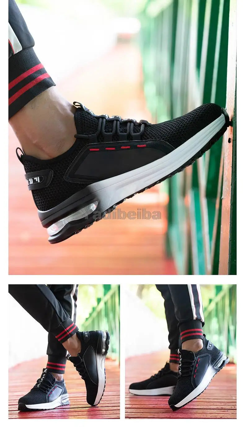 Unisex Steel Toe Work Shoes – Lightweight Breathable Safety Sneakers