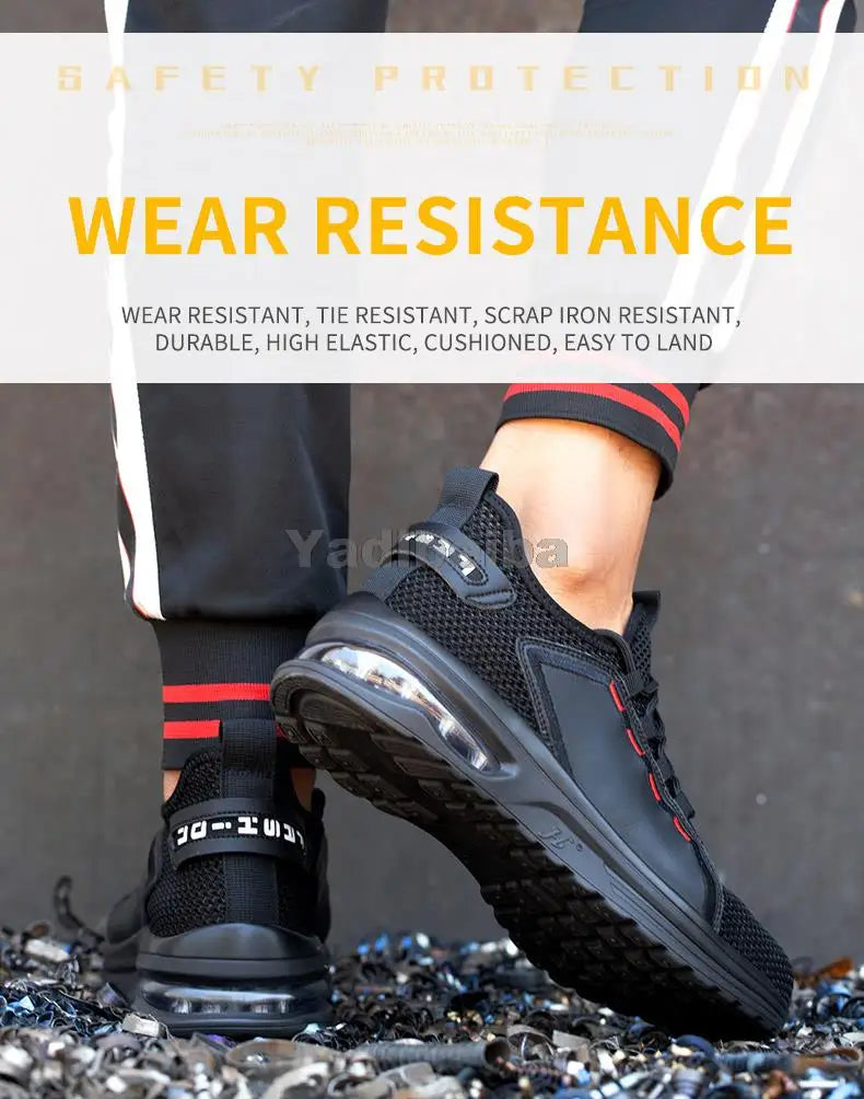 Unisex Steel Toe Work Shoes – Lightweight Breathable Safety Sneakers