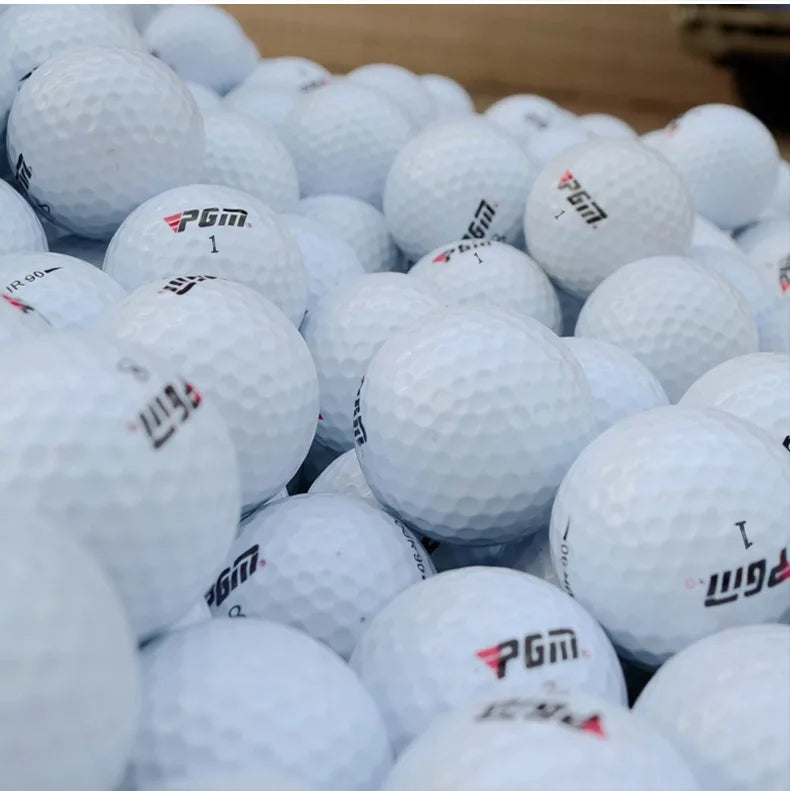 PGM Q002 3-Layer Golf Balls – Tournament Play, 44g, 80 Hardness, White with Logo
