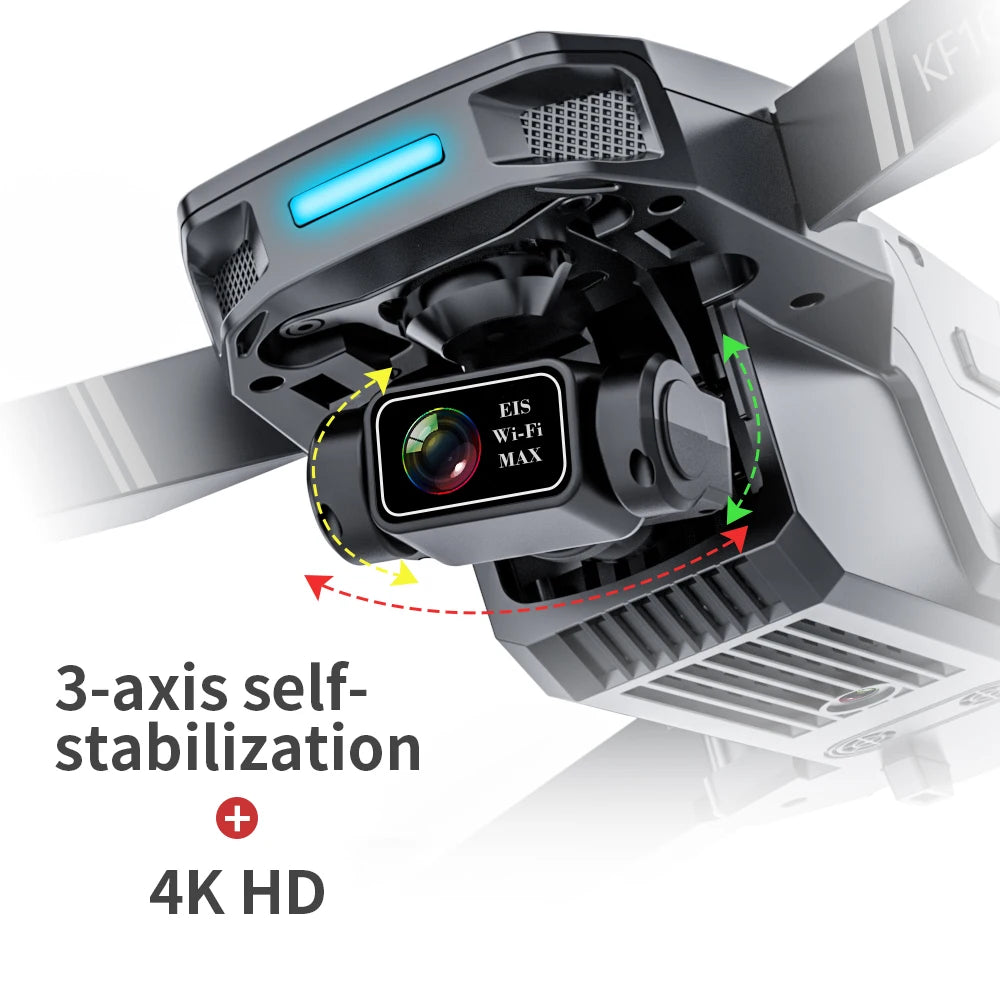 KF101 MAXS GPS Drone 4K Camera 3-Axis Gimbal Brushless Anti-Shake EIS HD Camera Drone 3KM Flight RC Drone Ship from US