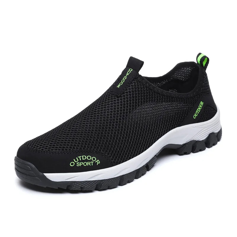 Oulylan Lightweight Men Casual Shoes Breathable Slip on Male Sneakers Anti-slip Men's Flats Outdoor Walking Shoes Size 39-49