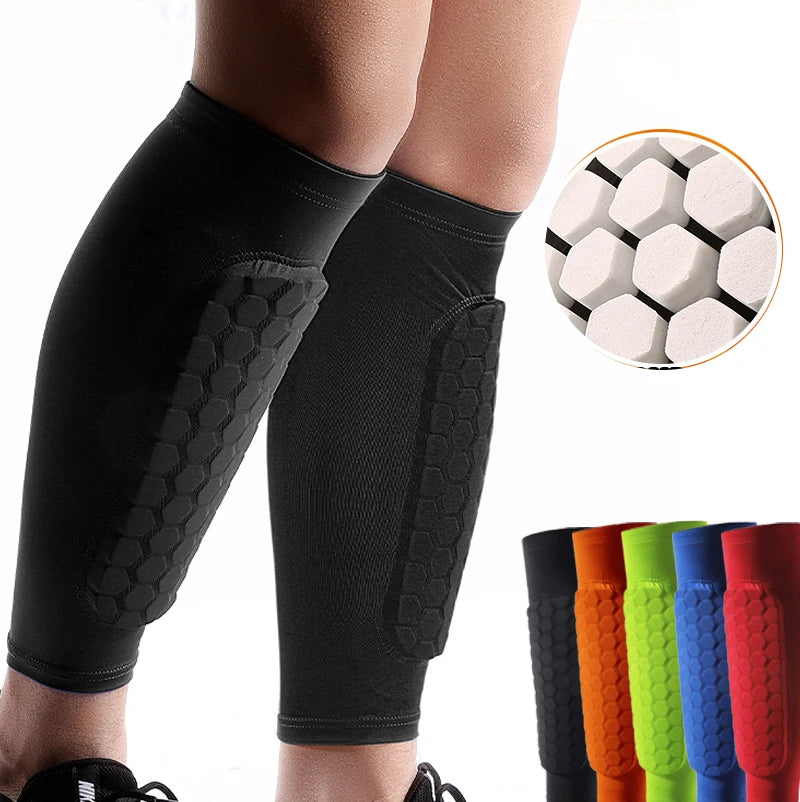 Football Shin Guard Socks with Foam Pads – Calf Compression Sleeve