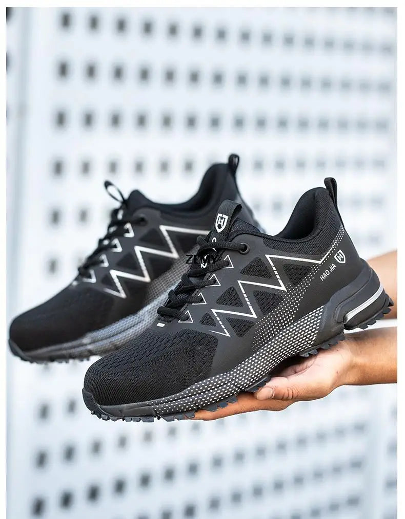 Men’s Steel Toe Safety Shoes – Puncture-Proof, Breathable Work Sneakers