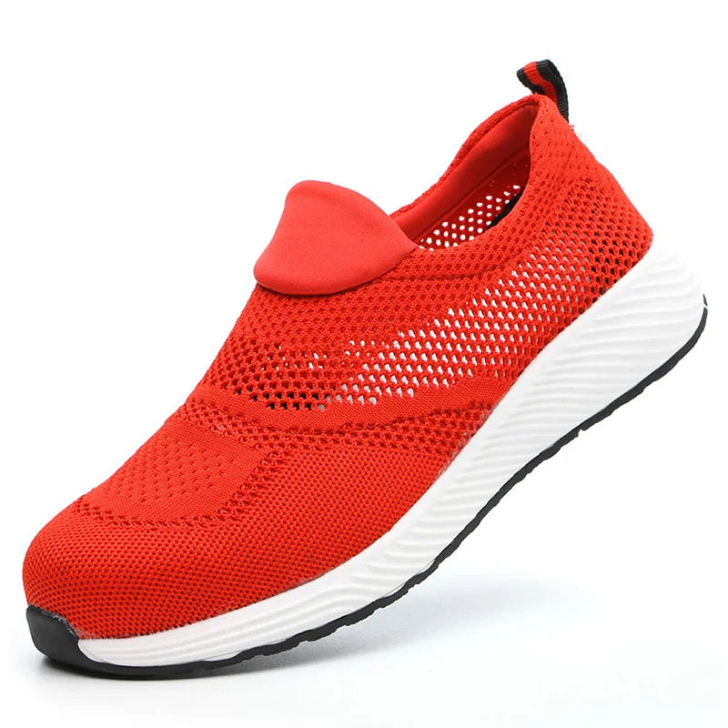 Unisex Steel Toe Safety Sneakers – Lightweight Breathable Work Shoes