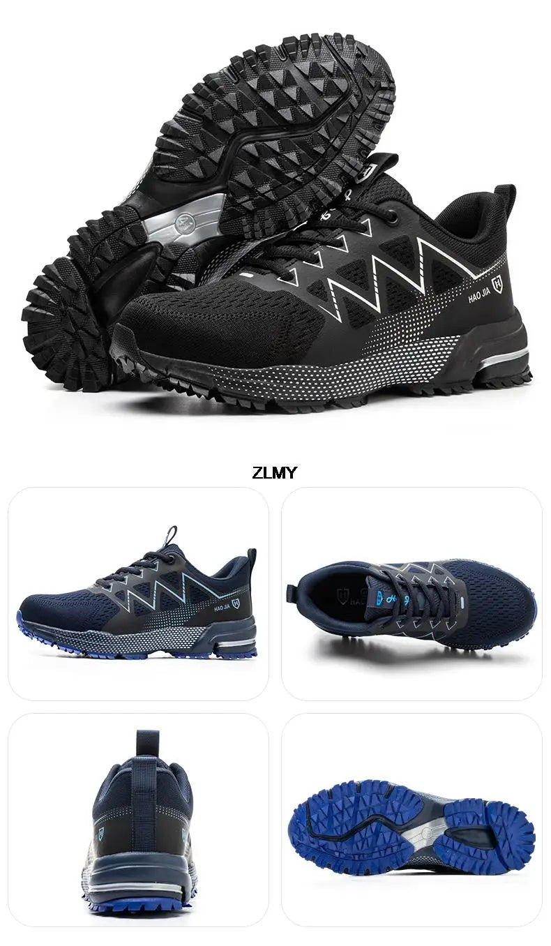 Men’s Steel Toe Safety Shoes – Puncture-Proof, Breathable Work Sneakers