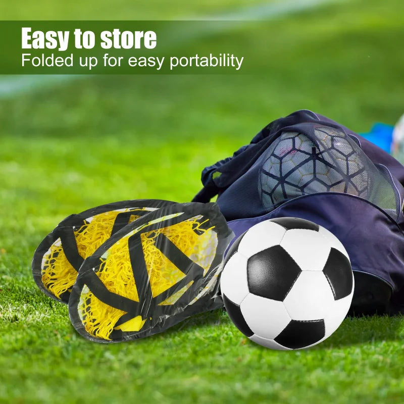 Foldable Football Target Net (17x28in) – Training Aid for Soccer Practice