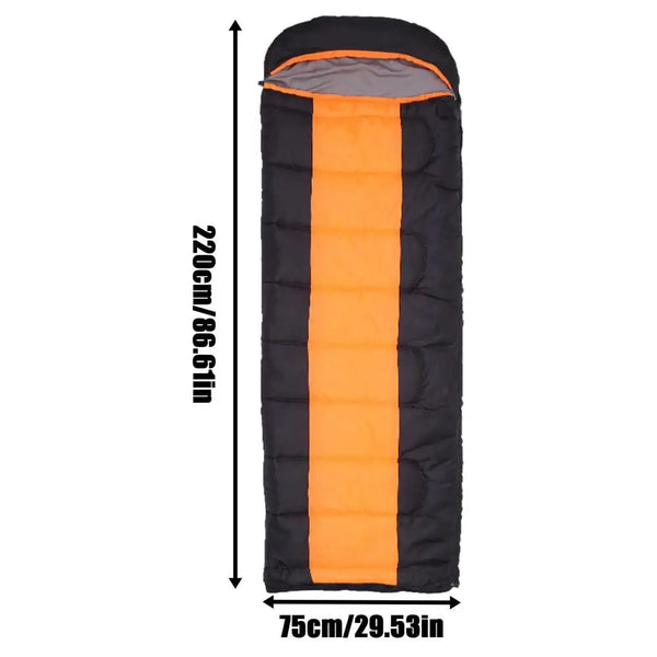 Outdoor Camping Heated Sleeping Bags USB Powered Heating Pad 3-Level Winter Warm Sleeping Bag with Compression Bag for Hiking