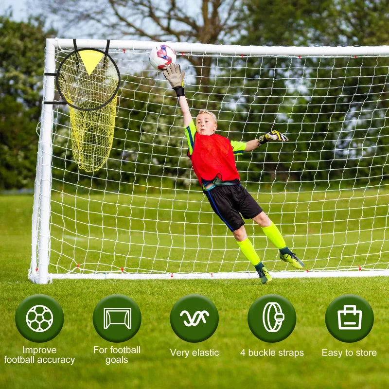 Foldable Football Target Net (17x28in) – Training Aid for Soccer Practice