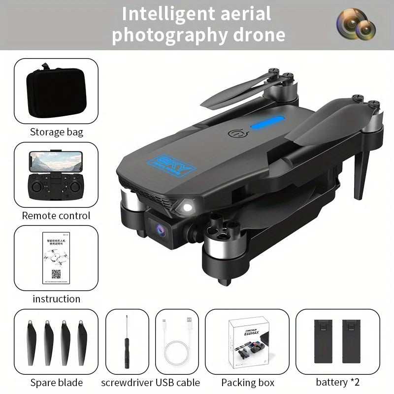 E88MAX Brushless HD Dual Camera Drone WIFI FPV Aerial Photography Foldable RC Quadcopter Helicopter