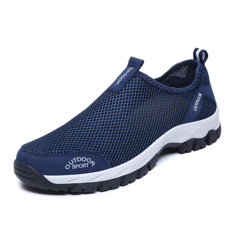 Oulylan Lightweight Men Casual Shoes Breathable Slip on Male Sneakers Anti-slip Men's Flats Outdoor Walking Shoes Size 39-49