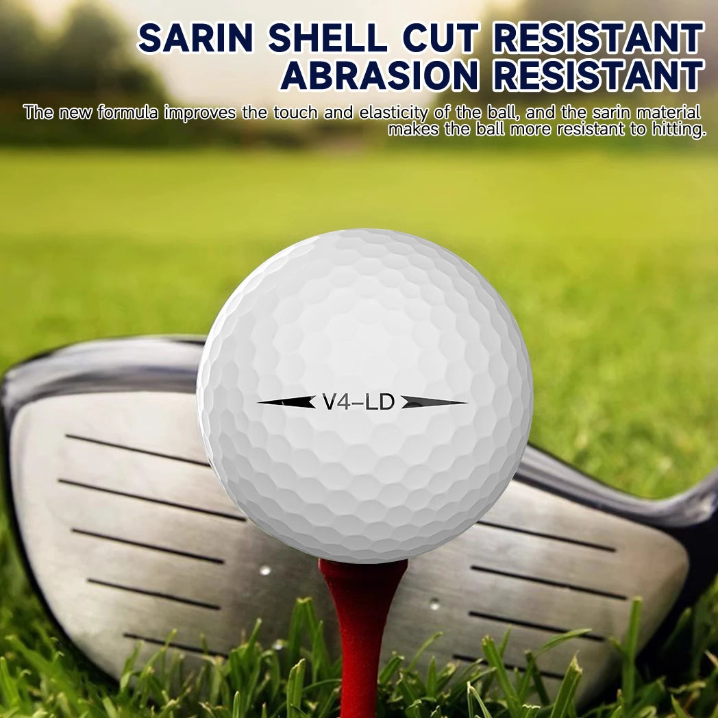 Caiton Pro 4-Layer Golf Balls – Long Distance, Tour Performance (3/6/12 Pack)