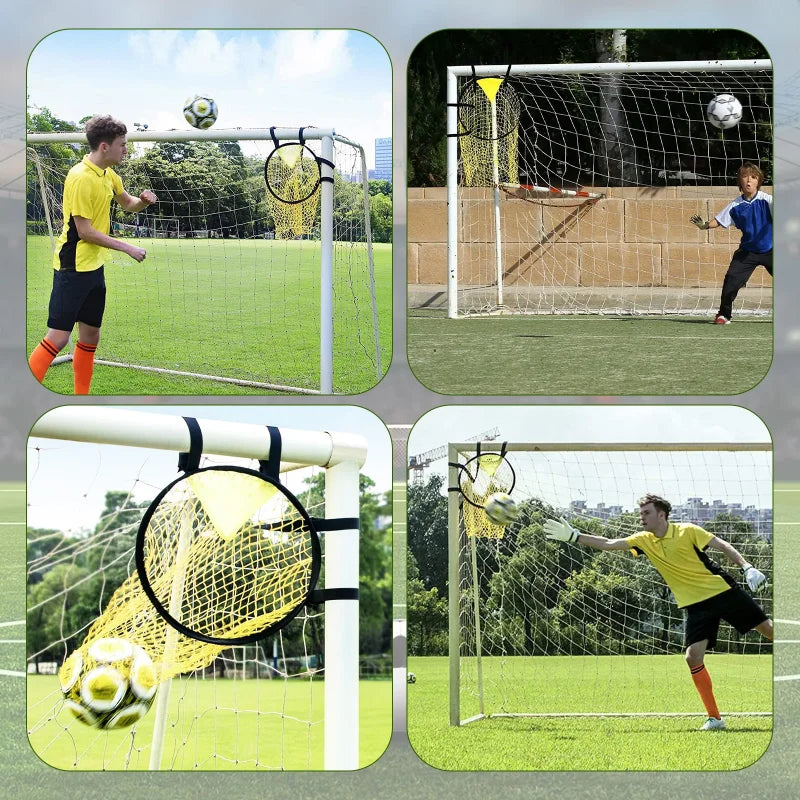 Foldable Football Target Net (17x28in) – Training Aid for Soccer Practice