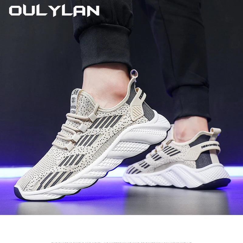 Men's Sneakers Mountaineering Shoes Men Running Shoes 2024 Outdoor Sports Breathable Sneaker Summer Comfortable Casual