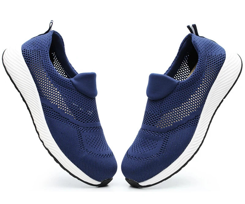 Unisex Steel Toe Safety Sneakers – Lightweight Breathable Work Shoes