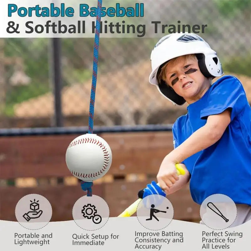 Baseball Swing Rope Baseball Training Rope Portable Softball Pitching Throwing Strap For Workout Outdoor Sports