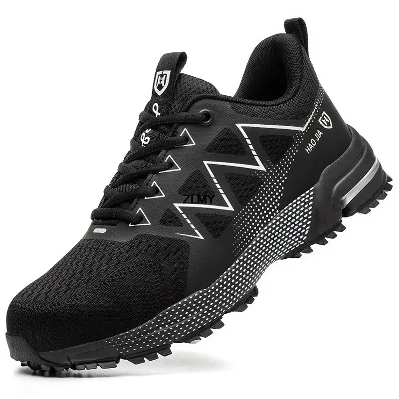 Men’s Steel Toe Safety Shoes – Puncture-Proof, Breathable Work Sneakers