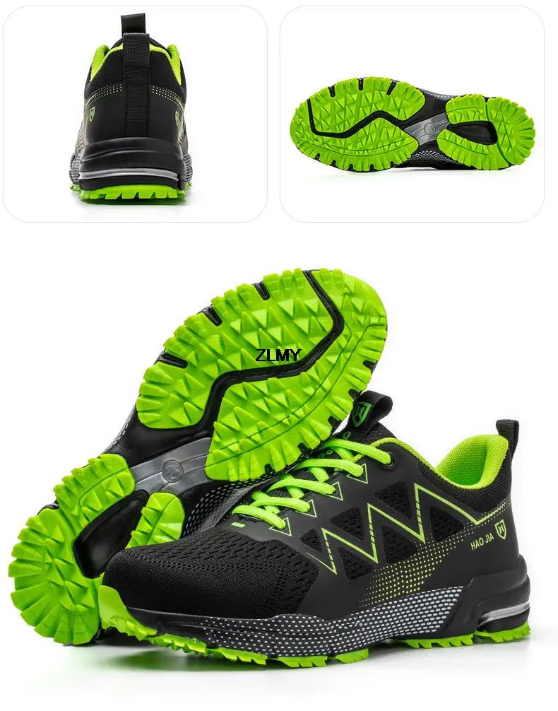 Men’s Steel Toe Safety Shoes – Puncture-Proof, Breathable Work Sneakers