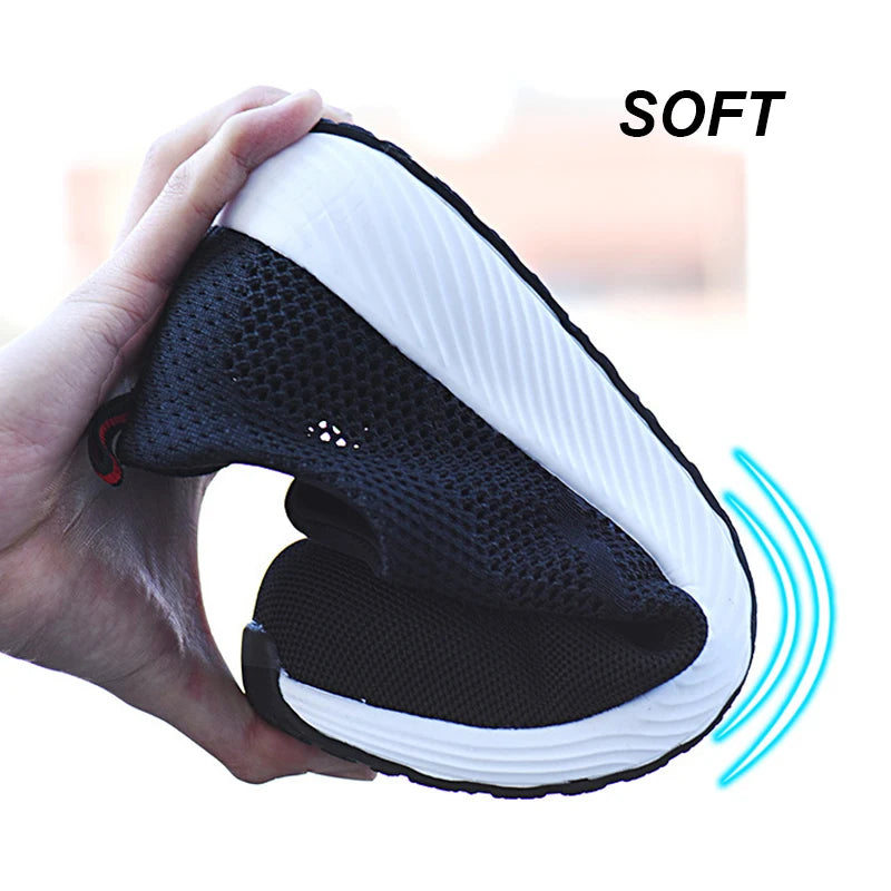 Unisex Steel Toe Safety Sneakers – Lightweight Breathable Work Shoes