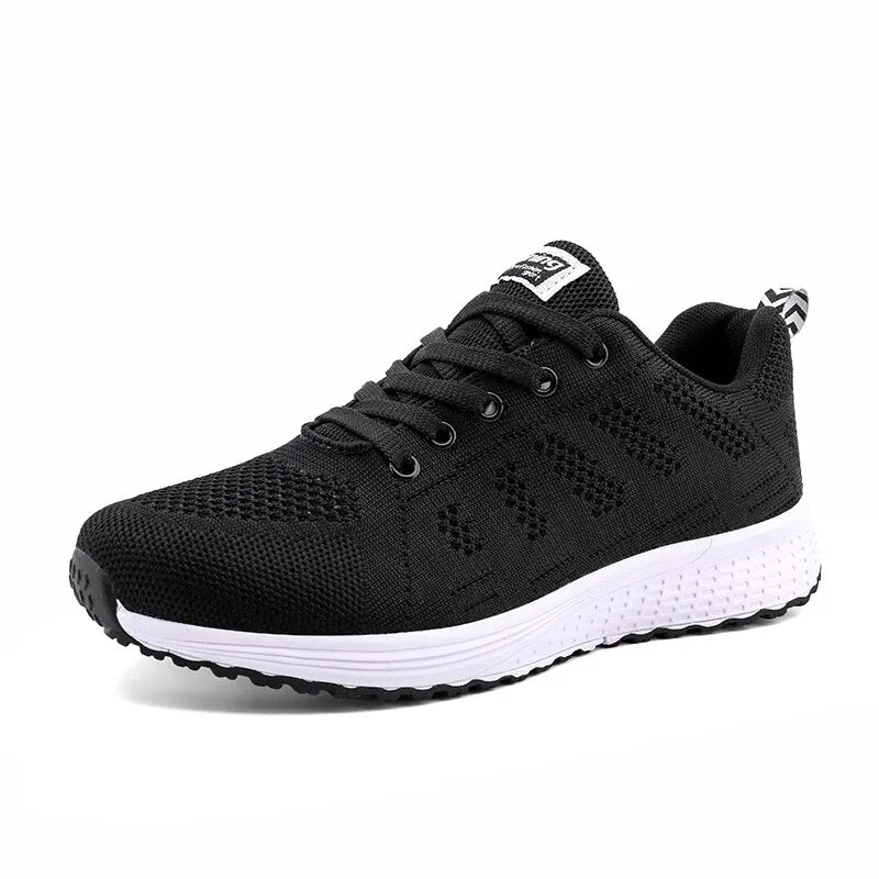 Women’s Breathable Mesh Casual Sneakers – Lightweight Walking Flats
