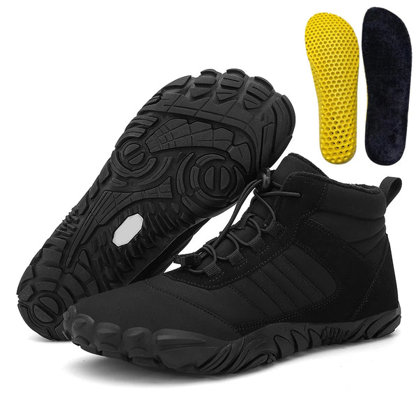 Unisex Casual Thickening Shoes Waterproof Warm Sporting Shoes Lightweight Ankle Snow Boots Lace Up for Autumn Winter