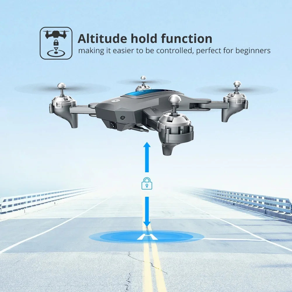 Deerc D10 Drone, 1080P FHD FPV, Gravity Control, Altitude Hold, Headless Mode, Waypoints, Case, 2 Batteries