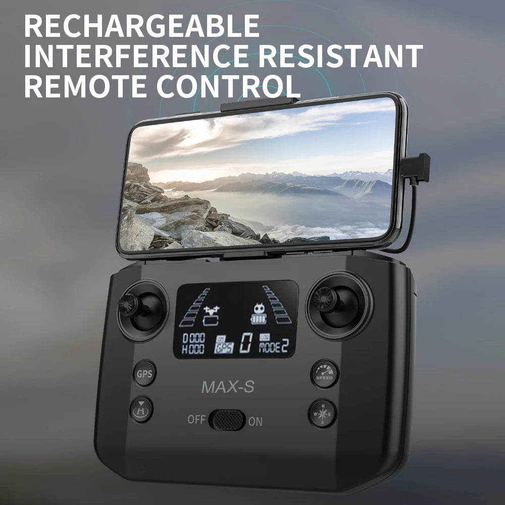 KF101 MAXS GPS Drone 4K Camera 3-Axis Gimbal Brushless Anti-Shake EIS HD Camera Drone 3KM Flight RC Drone Ship from US