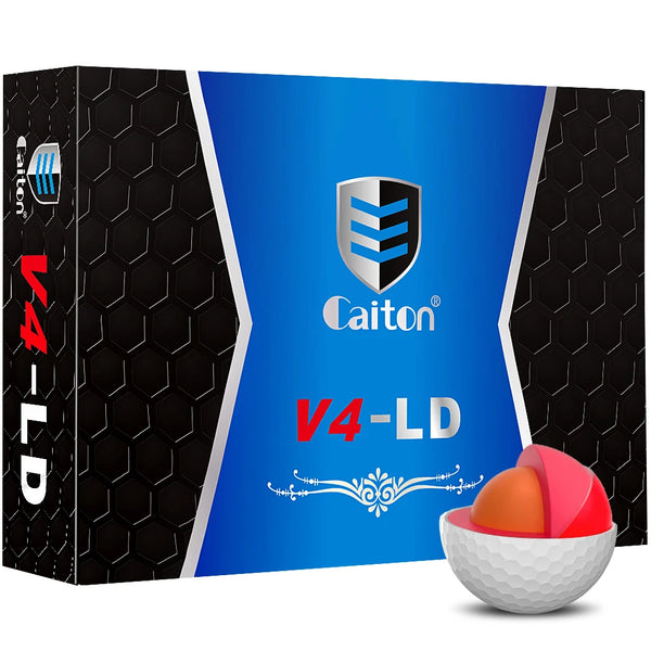 Caiton Pro 4-Layer Golf Balls – Long Distance, Tour Performance (3/6/12 Pack)