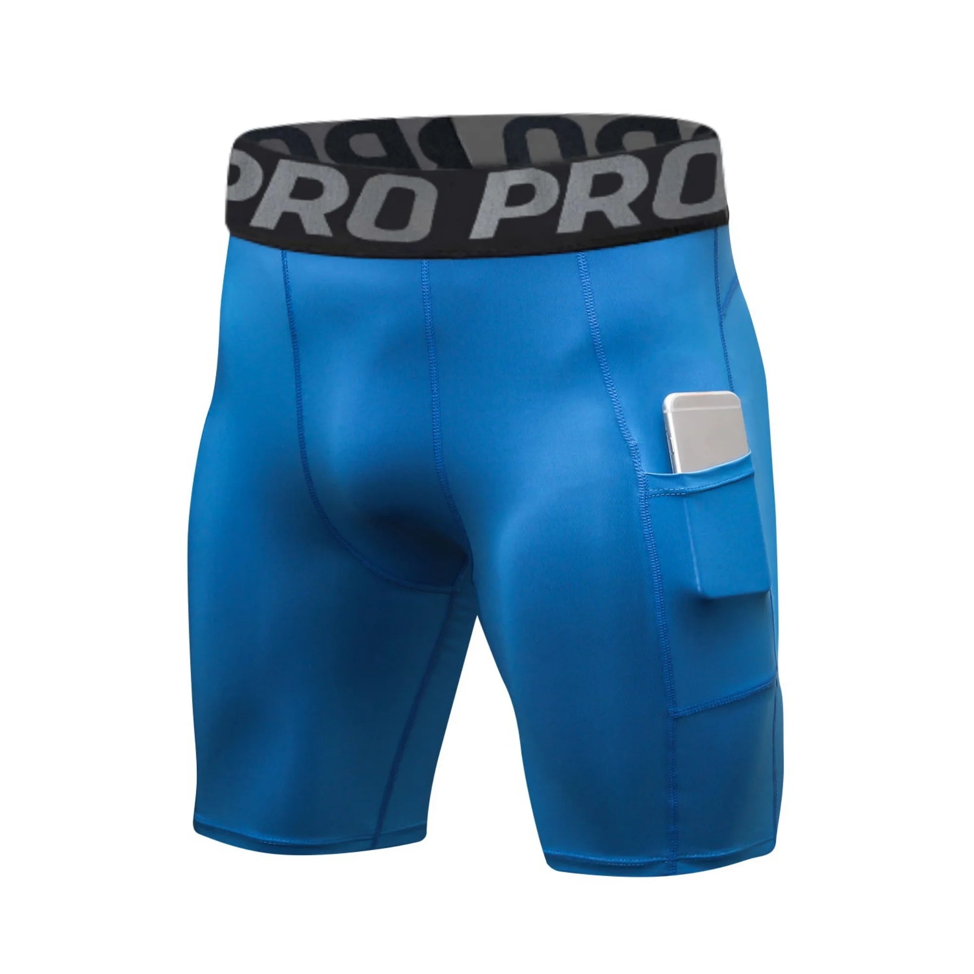 Men’s Compression Shorts with Pocket – Athletic Spandex Performance Wear