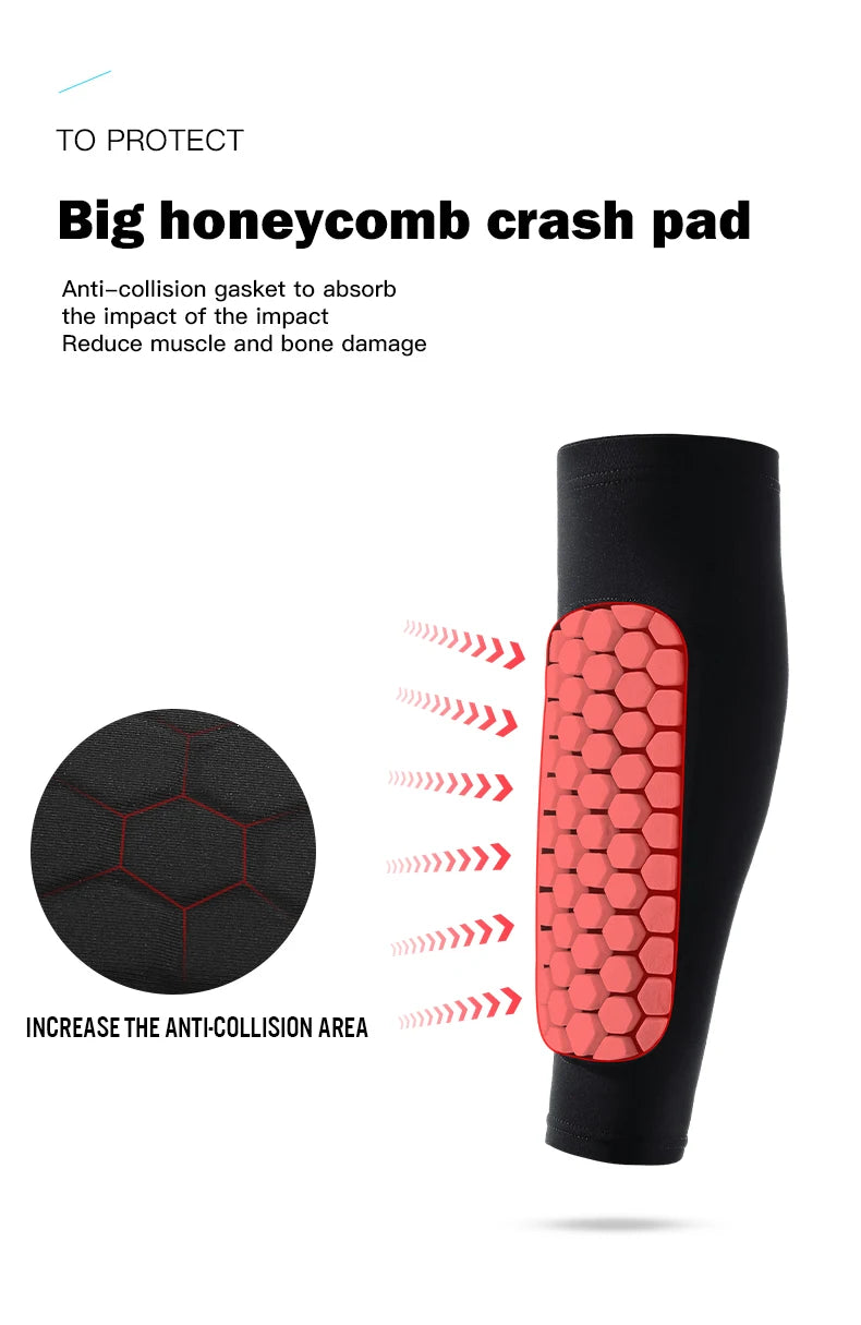 Football Shin Guard Socks with Foam Pads – Calf Compression Sleeve