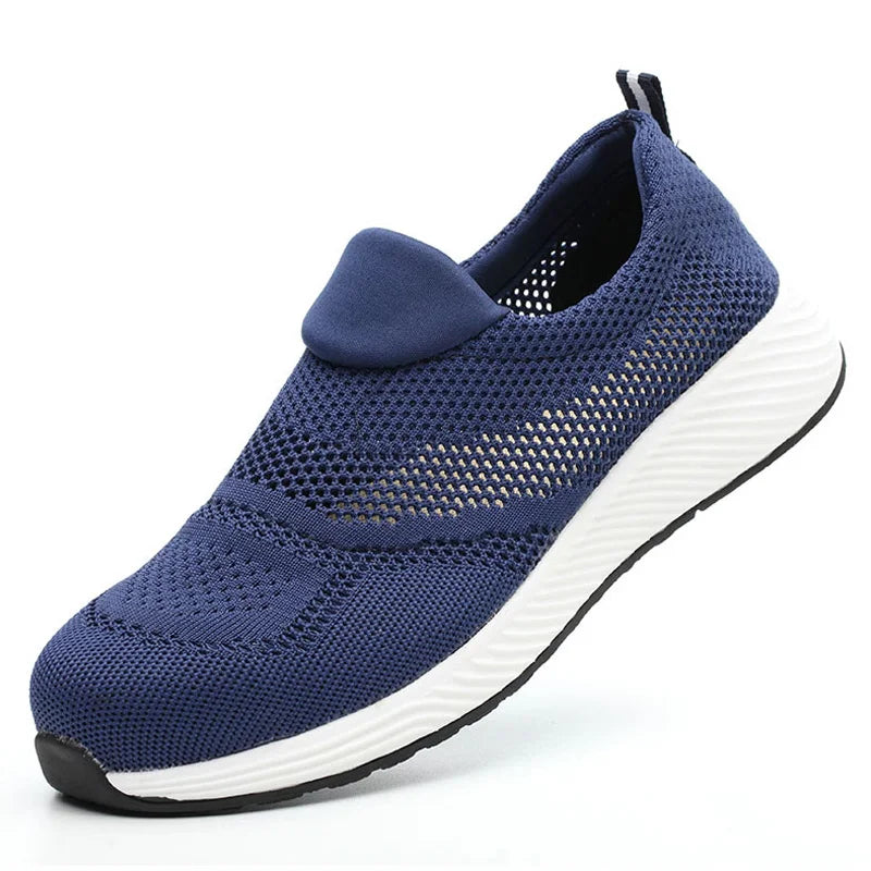 Unisex Steel Toe Safety Sneakers – Lightweight Breathable Work Shoes