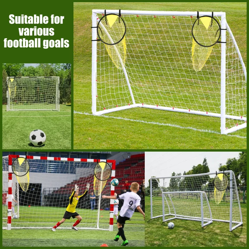 Foldable Football Target Net (17x28in) – Training Aid for Soccer Practice