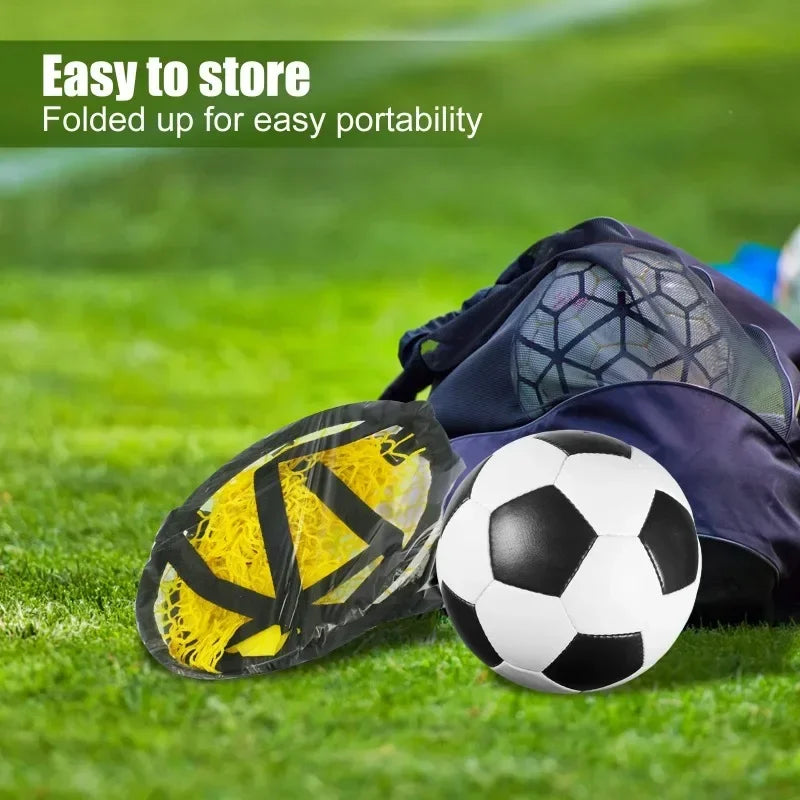 Foldable Football Target Net (17x28in) – Training Aid for Soccer Practice