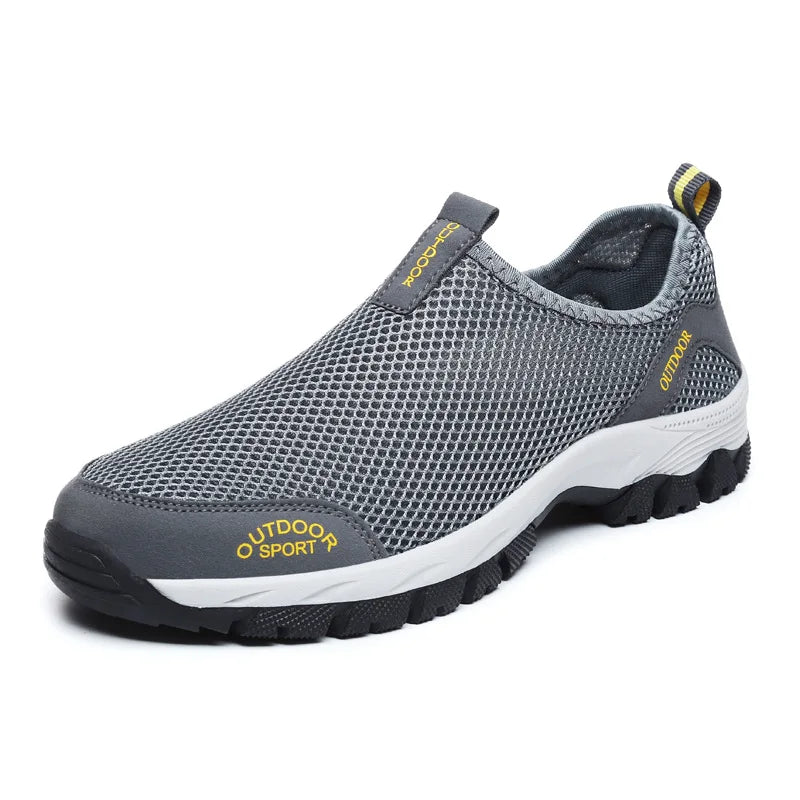 Oulylan Lightweight Men Casual Shoes Breathable Slip on Male Sneakers Anti-slip Men's Flats Outdoor Walking Shoes Size 39-49