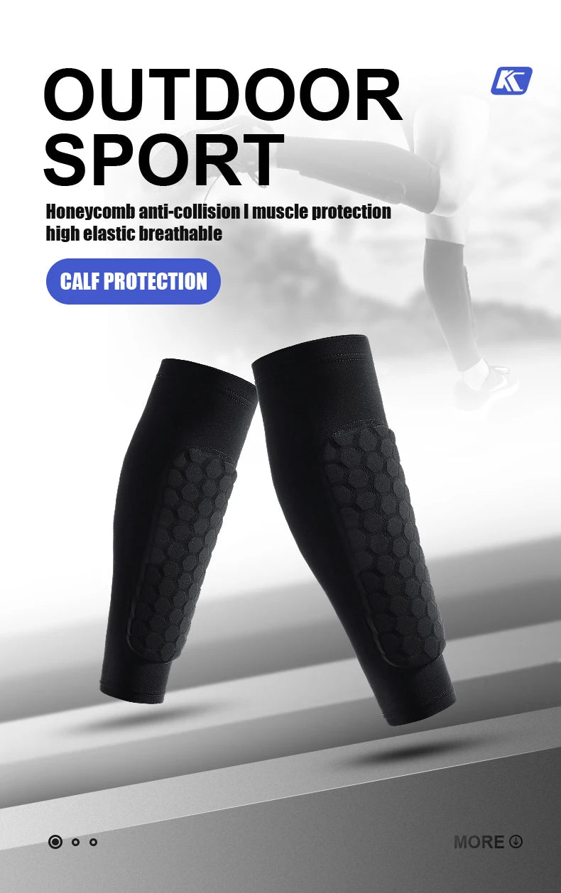 Football Shin Guard Socks with Foam Pads – Calf Compression Sleeve