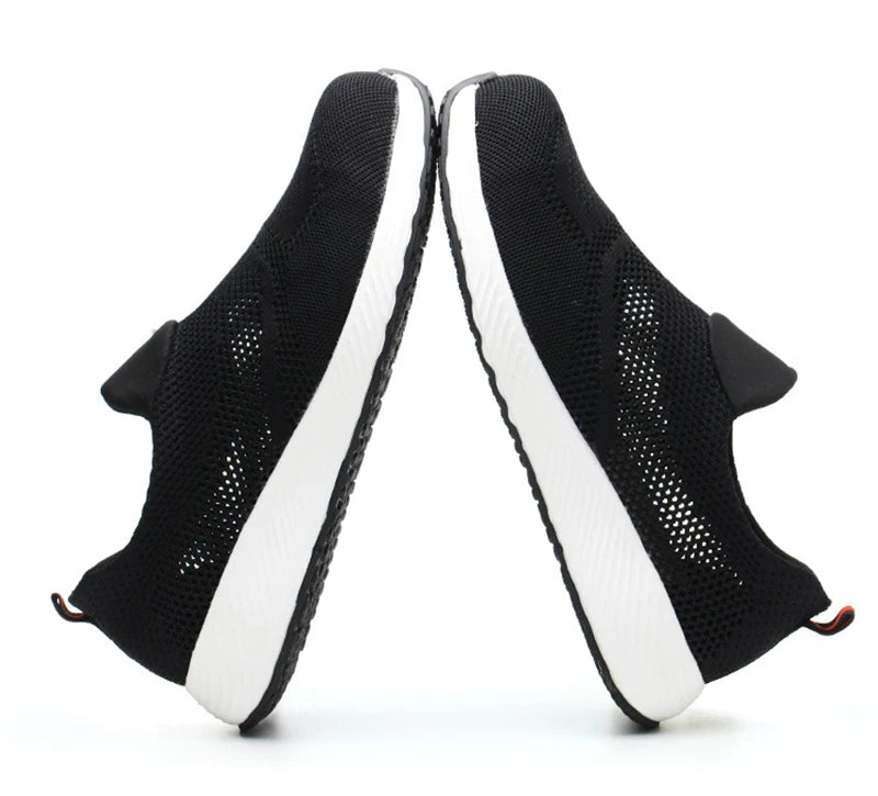 Unisex Steel Toe Safety Sneakers – Lightweight Breathable Work Shoes