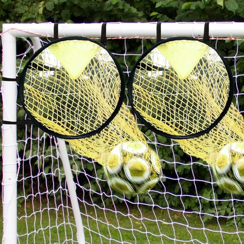 Foldable Football Target Net (17x28in) – Training Aid for Soccer Practice