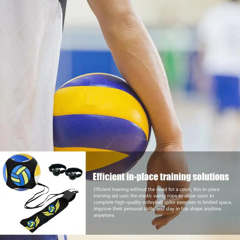Volleyball Spike Trainer Volleyball Training Belt Elastic Swing Drawstring Volleyball Practice Equipment Improve Serving Agility