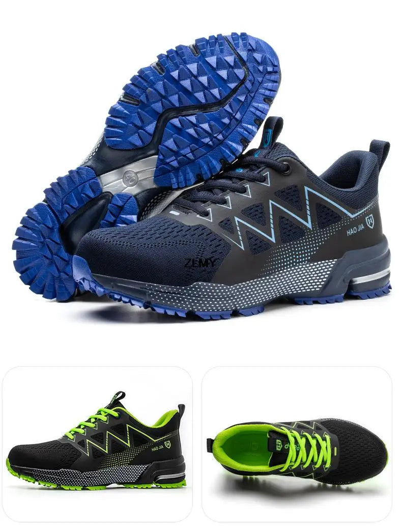 Men’s Steel Toe Safety Shoes – Puncture-Proof, Breathable Work Sneakers