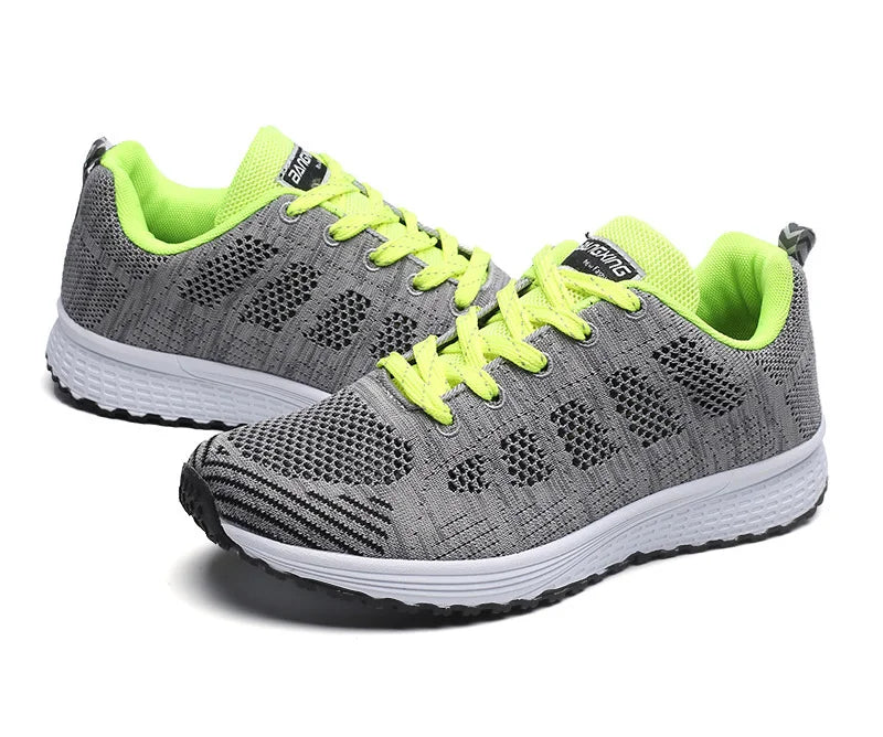 Women’s Breathable Mesh Casual Sneakers – Lightweight Walking Flats