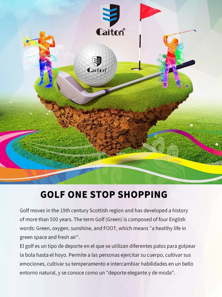 Caiton Pro 4-Layer Golf Balls – Long Distance, Tour Performance (3/6/12 Pack)