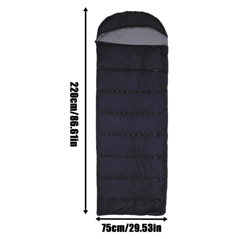 Outdoor Camping Heated Sleeping Bags USB Powered Heating Pad 3-Level Winter Warm Sleeping Bag with Compression Bag for Hiking