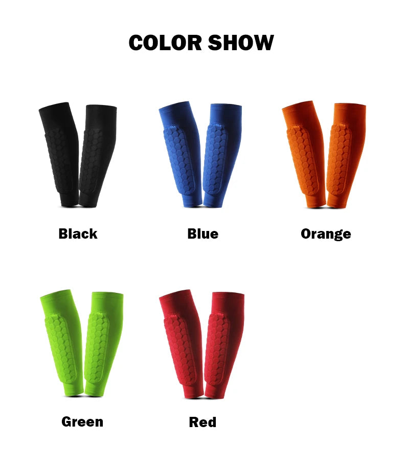 Football Shin Guard Socks with Foam Pads – Calf Compression Sleeve