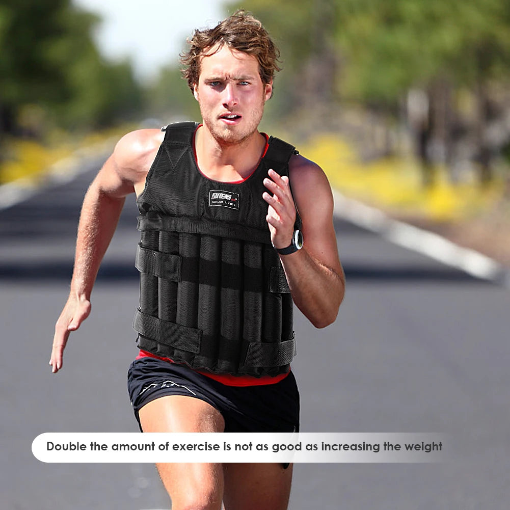 Adjustable Weighted Vest (3/15/35kg) for Fitness & Running