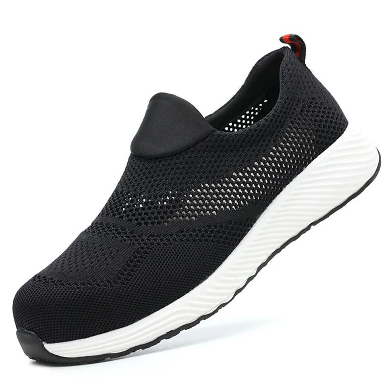 Unisex Steel Toe Safety Sneakers – Lightweight Breathable Work Shoes