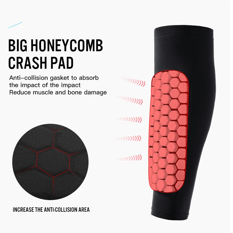 Football Shin Guard Socks with Foam Pads – Calf Compression Sleeve