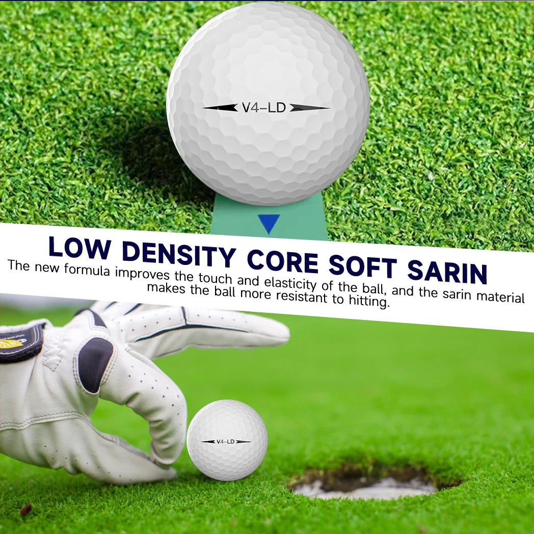Caiton Pro 4-Layer Golf Balls – Long Distance, Tour Performance (3/6/12 Pack)