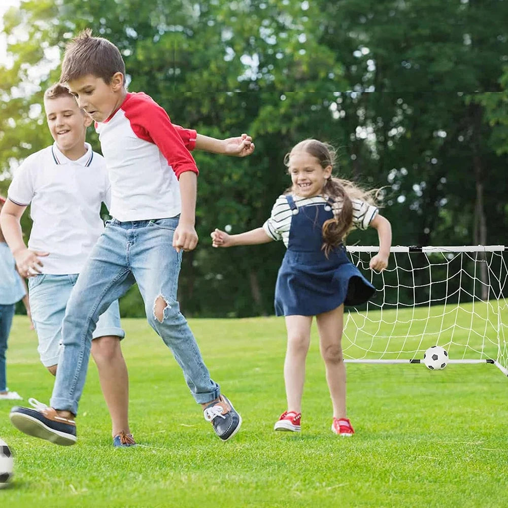 Football Goal Post Frame Set Sports Toy Folding Soccer Goal Net Inflatable Football for Outdoor Team Sports Soccer Accessories
